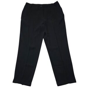 J. Jill Black Polyester Straight Leg Elastic Waist Pants Womens Size 14